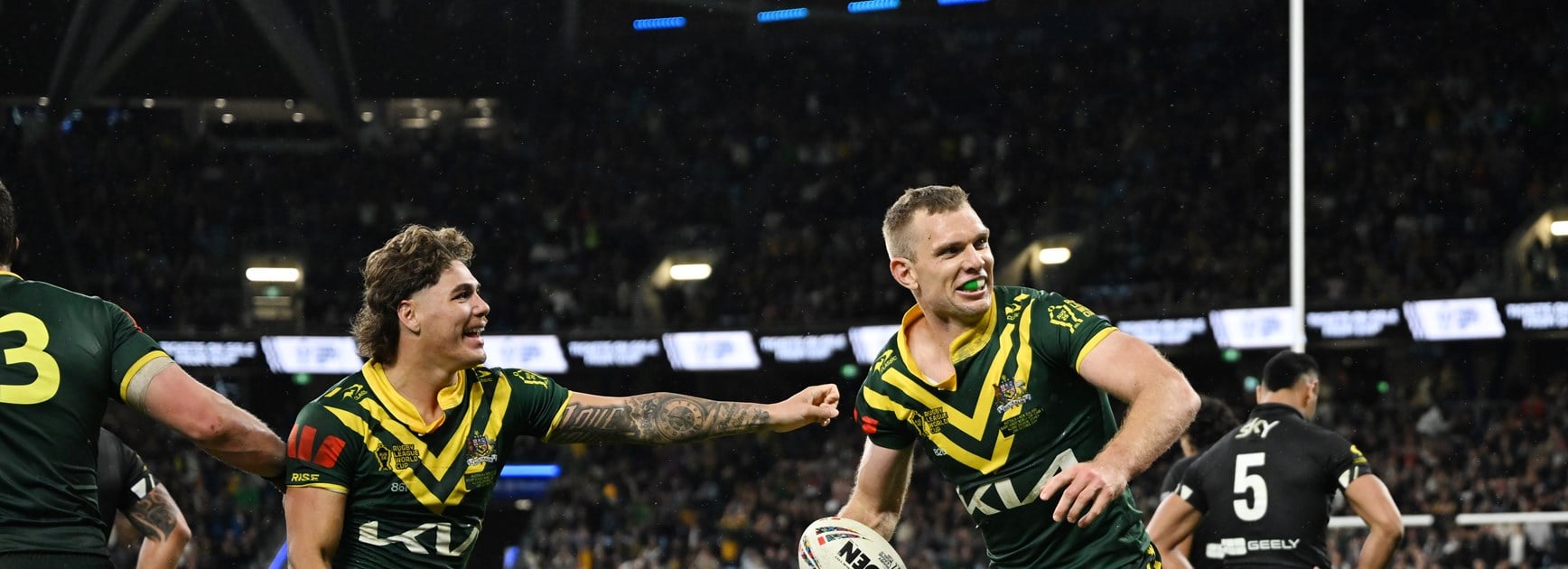 Jumping Jack's flash: Bostock bags three on debut as Roos salute