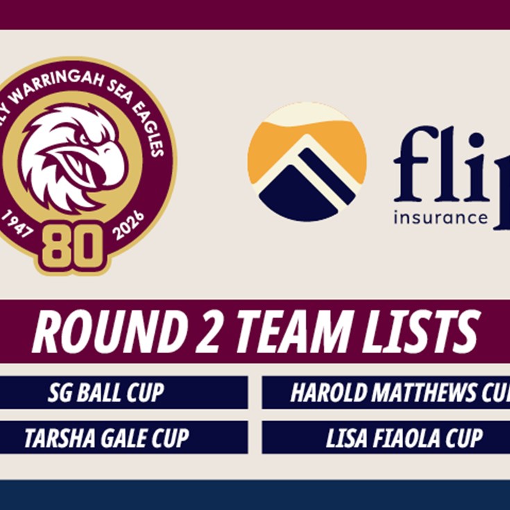 Team Lists: Junior Reps Round 2