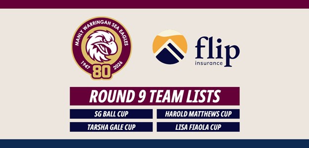 Team Lists: Junior Reps Round 9