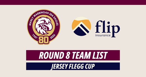 Team List: Jersey Flegg Cup Round 8 vs Eels | Manly Warringah Sea Eagles