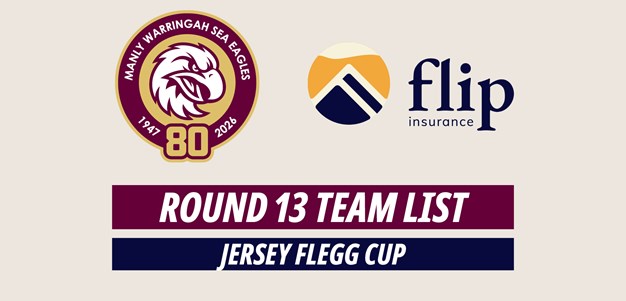 Team List: Jersey Flegg Cup Round 13 vs Sharks