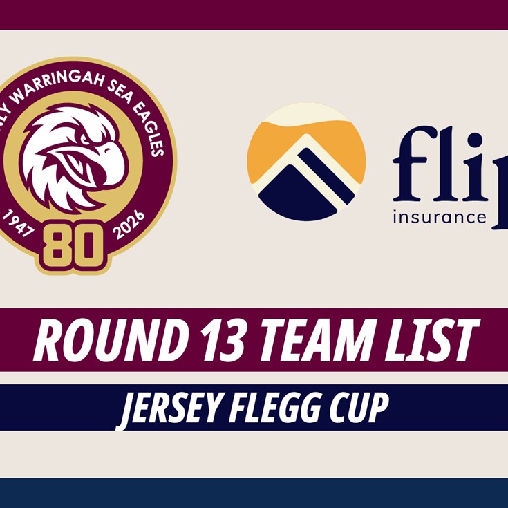 Team List: Jersey Flegg Cup Round 13 vs Sharks