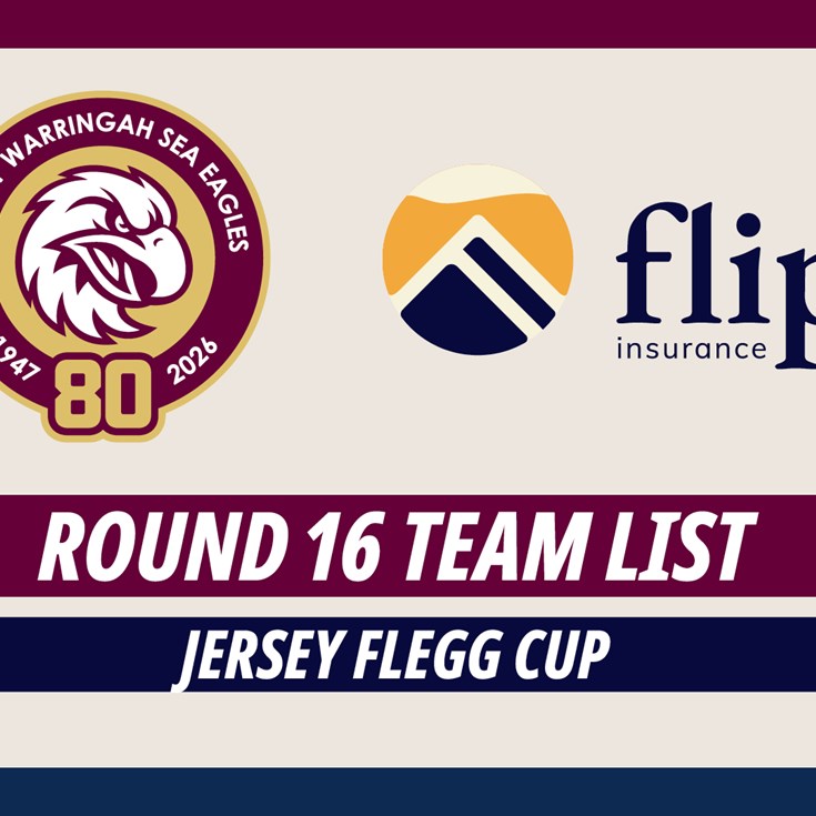 Team List: Jersey Flegg Cup Round 16 vs Wests Tigers