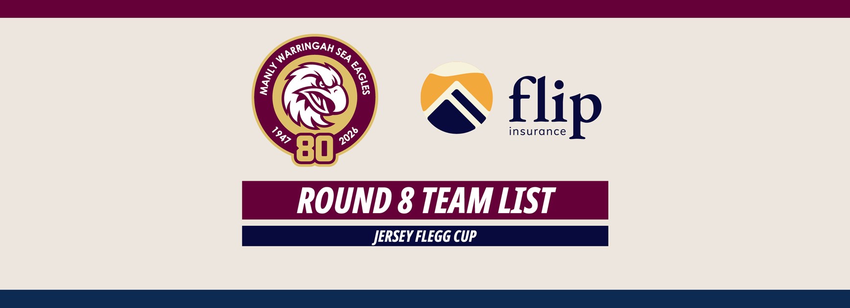 Team List: Jersey Flegg Cup Round 8 vs Eels