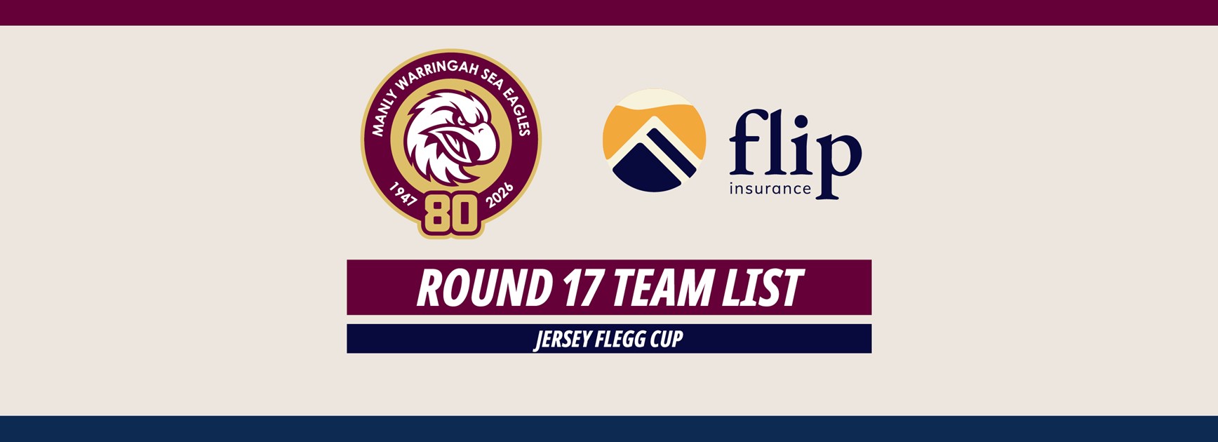 Team List: Jersey Flegg Cup Round 17 vs Bulldogs