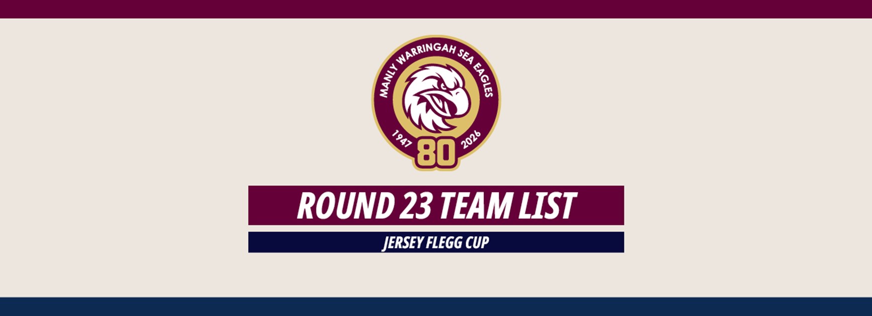 Team List: Jersey Flegg Cup Round 23 vs Storm