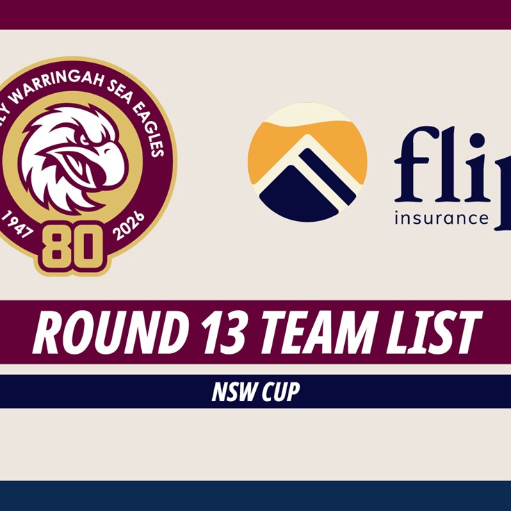 Team List: NSW Cup Round 13 vs Newtown Jets