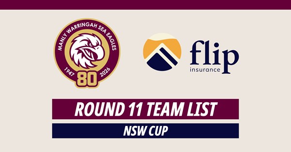 Team List: NSW Cup Round 11 vs Rabbitohs | Manly Warringah Sea Eagles