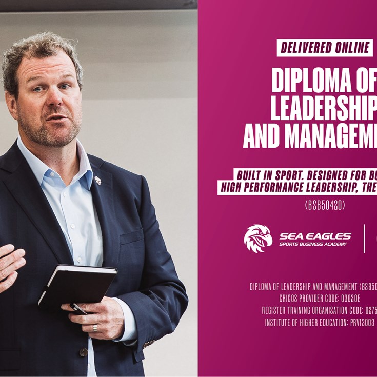 Sea Eagles take Sports Business Academy national through new online leadership course