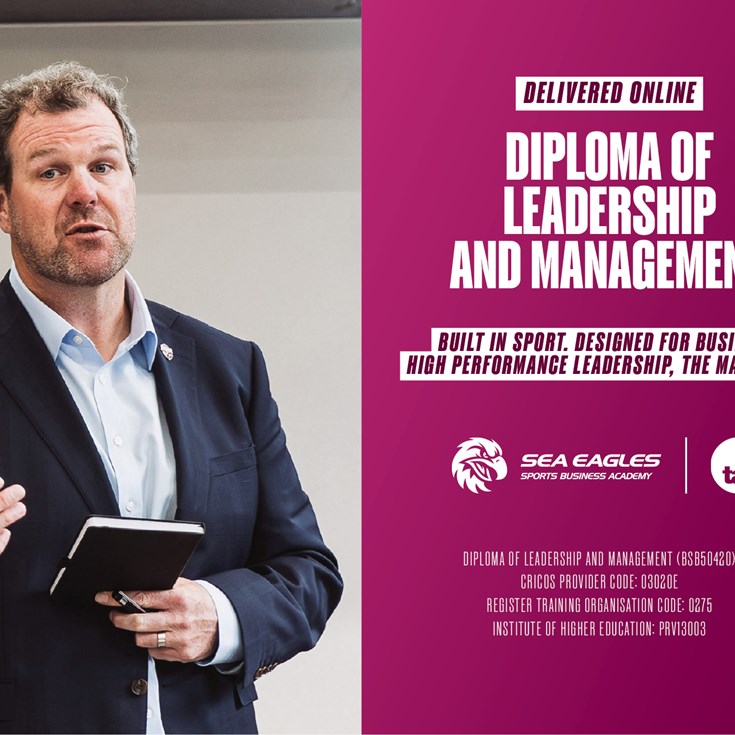 Sea Eagles take Sports Business Academy national through new online leadership course